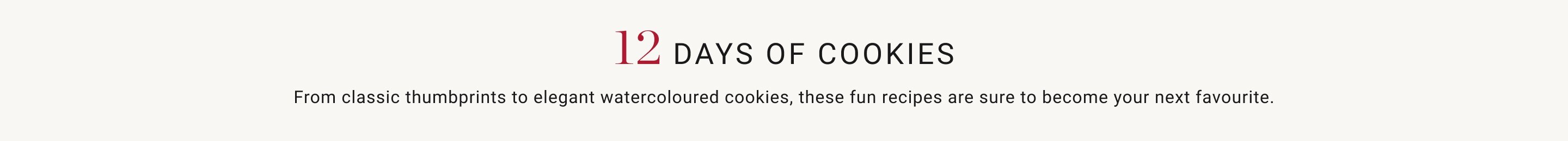 12 Days of Cookies